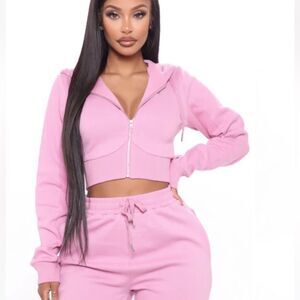 Can't Forget About Her Zip Up Hoodie -Mauve